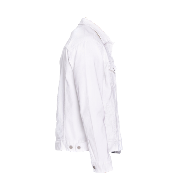 Threadfast Apparel Unisex Denim Jacket, Off White Denim, Right Sleeve view