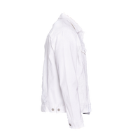 Threadfast Apparel Unisex Denim Jacket, Off White Denim, Right Sleeve view