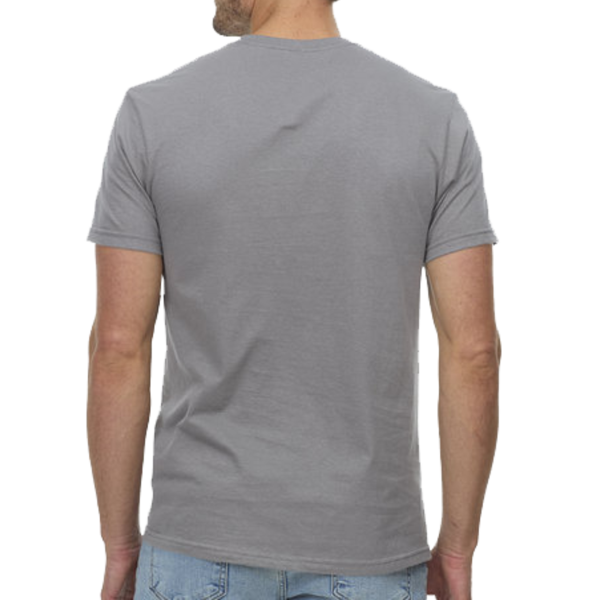 Threadfast Apparel Unisex Epic T-Shirt, Asphalt, Back view