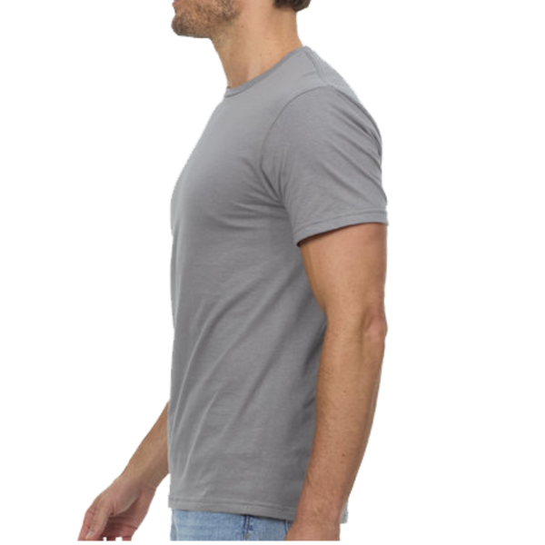 Threadfast Apparel Unisex Epic T-Shirt, Asphalt, Left Sleeve view