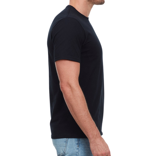 Threadfast Apparel Unisex Epic T-Shirt, Black, Right Sleeve view