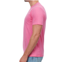 Threadfast Apparel Unisex Epic T-Shirt, Bright Pink, Left Sleeve view