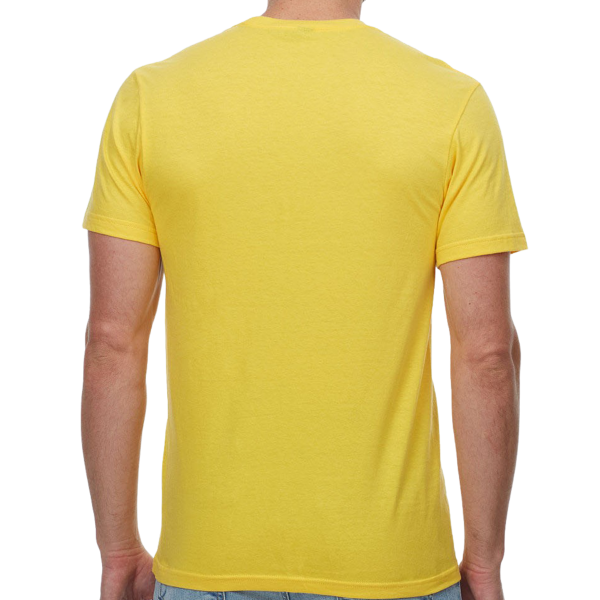 Threadfast Apparel Unisex Epic T-Shirt, Bright Yellow, Back view