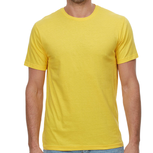 Threadfast Apparel Unisex Epic T-Shirt, Bright Yellow, Front view