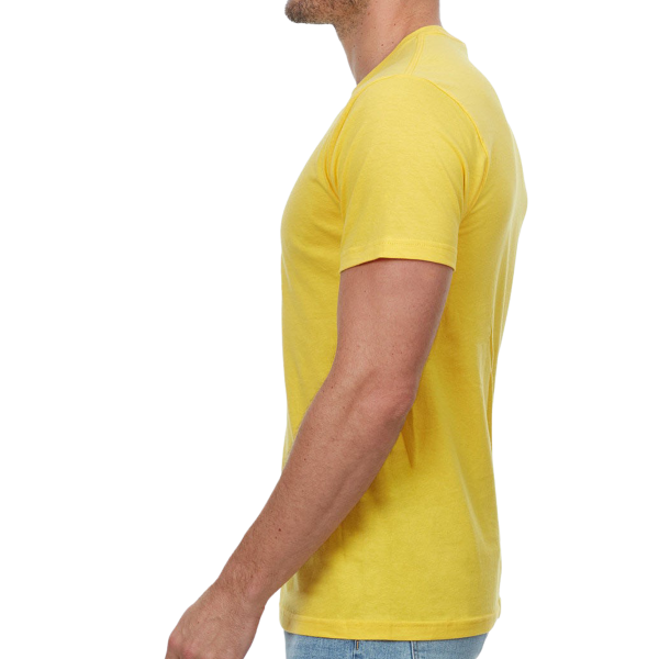 Threadfast Apparel Unisex Epic T-Shirt, Bright Yellow, Left Sleeve view