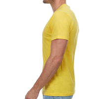 Threadfast Apparel Unisex Epic T-Shirt, Bright Yellow, Left Sleeve view