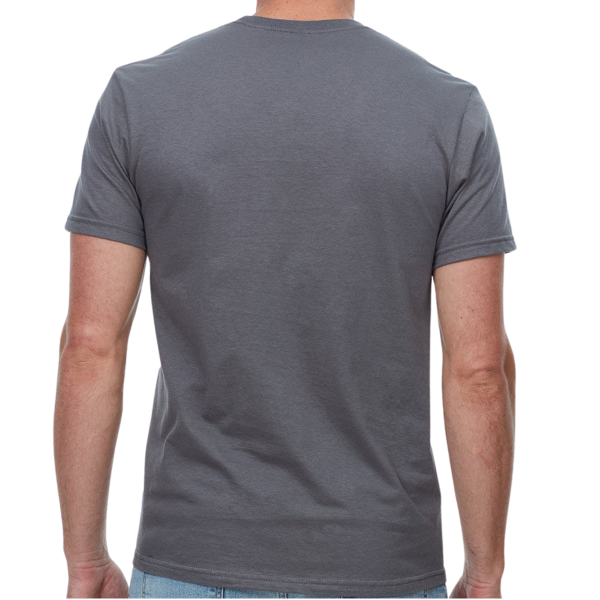 Threadfast Apparel Unisex Epic T-Shirt, Charcoal, Back view