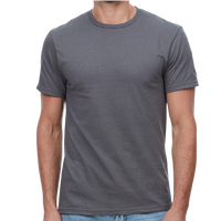 Threadfast Apparel Unisex Epic T-Shirt, Charcoal, Front view