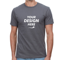 Threadfast Apparel Unisex Epic T-Shirt, Charcoal, Front view, Mockup