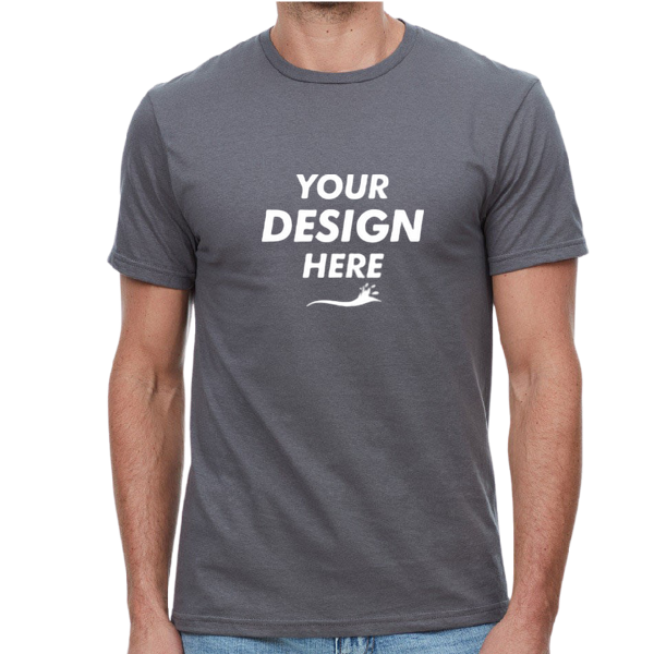 Threadfast Apparel Unisex Epic T-Shirt, Charcoal, Front view, Mockup