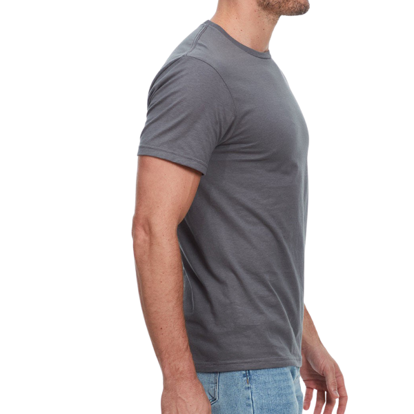 Threadfast Apparel Unisex Epic T-Shirt, Charcoal, Right Sleeve view