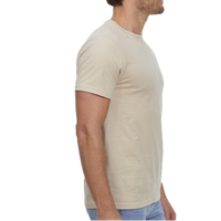 Threadfast Apparel Unisex Epic T-Shirt, Cream, Right Sleeve view