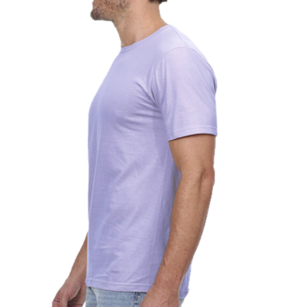 Threadfast Apparel Unisex Epic T-Shirt, Deep Lavender, Left Sleeve view
