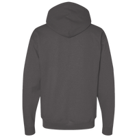 Threadfast Apparel Unisex Fleece Full-Zip Hooded Sweatshirt, Charcoal Heather, Back view
