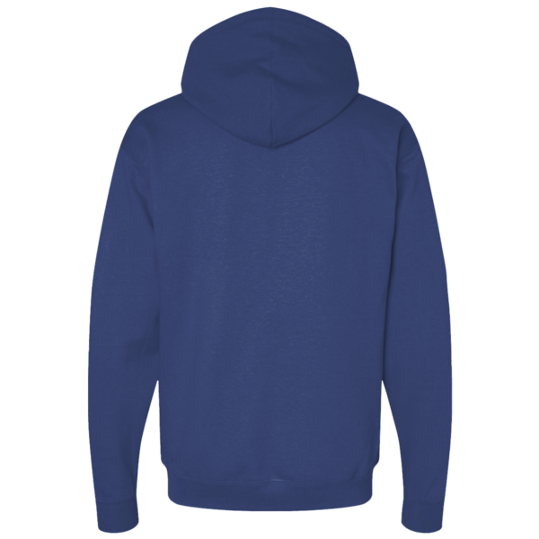 Threadfast Apparel Unisex Fleece Full-Zip Hooded Sweatshirt, Navy, Back view