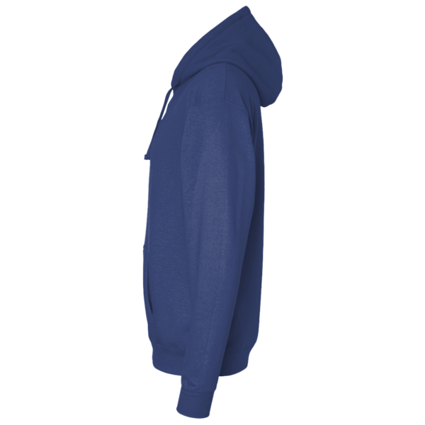 Threadfast Apparel Unisex Fleece Full-Zip Hooded Sweatshirt, Navy, Left Sleeve view