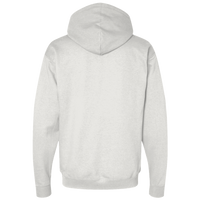 Threadfast Apparel Unisex Fleece Full-Zip Hooded Sweatshirt, Oatmeal Heather, Back view