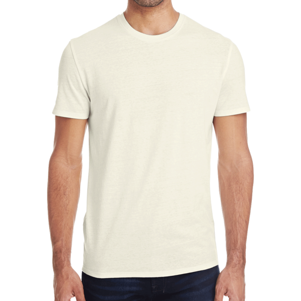 Threadfast Apparel Unisex Triblend T-Shirt, Cream Triblend, Front view