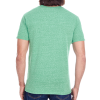 Threadfast Apparel Unisex Triblend T-Shirt, Green Triblend, Back view