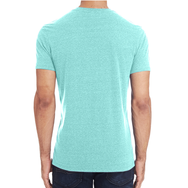 Threadfast Apparel Unisex Triblend T-Shirt, Mint Triblend, Back view