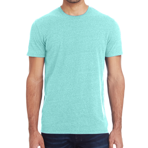 Threadfast Apparel Unisex Triblend T-Shirt, Mint Triblend, Front view