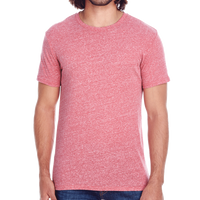 Threadfast Apparel Unisex Triblend T-Shirt, Red Triblend, Front view