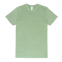 Threadfast Apparel Unisex Ultimate CVC T-Shirt, Army Heather, Front view