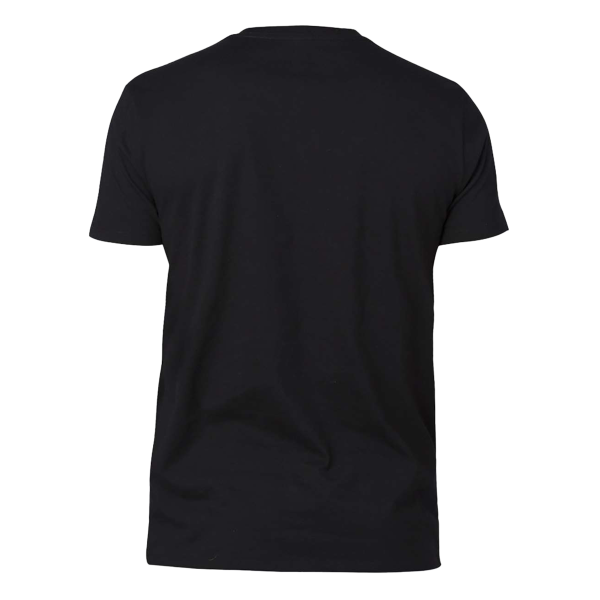 Threadfast Apparel Unisex Ultimate CVC T-Shirt, Black, Back view