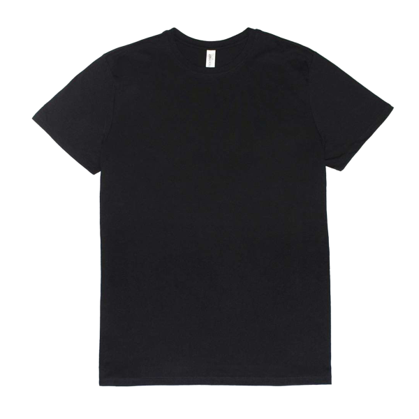 Threadfast Apparel Unisex Ultimate CVC T-Shirt, Black, Front view