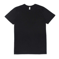 Threadfast Apparel Unisex Ultimate CVC T-Shirt, Black, Front view