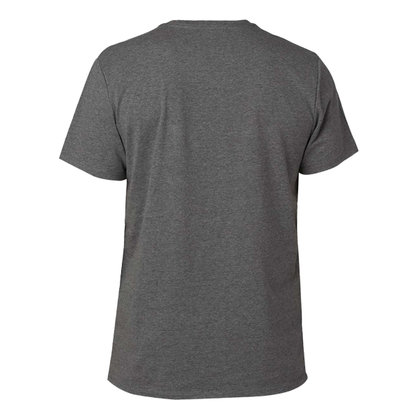 Threadfast Apparel Unisex Ultimate CVC T-Shirt, Charcoal Heather, Back view