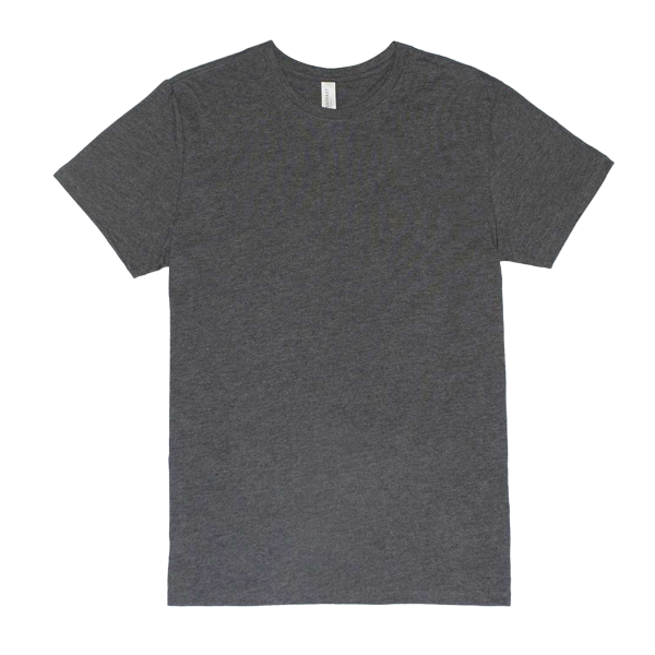 Threadfast Apparel Unisex Ultimate CVC T-Shirt, Charcoal Heather, Front view