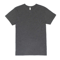 Threadfast Apparel Unisex Ultimate CVC T-Shirt, Charcoal Heather, Front view