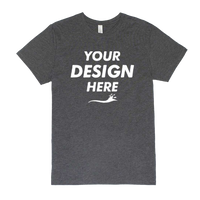 Threadfast Apparel Unisex Ultimate CVC T-Shirt, Charcoal Heather, Front view, Mockup