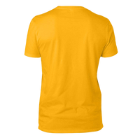 Threadfast Apparel Unisex Ultimate CVC T-Shirt, Gold, Back view