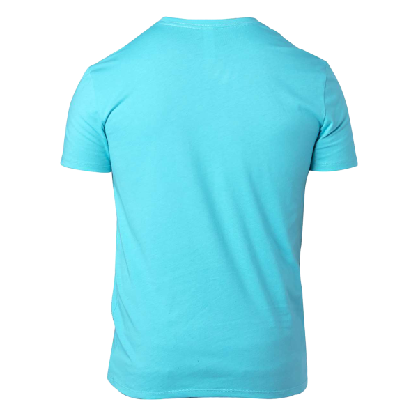 Threadfast Apparel Unisex Ultimate CVC T-Shirt, Pacific Blue, Back view