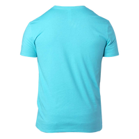 Threadfast Apparel Unisex Ultimate CVC T-Shirt, Pacific Blue, Back view