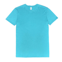 Threadfast Apparel Unisex Ultimate CVC T-Shirt, Pacific Blue, Front view