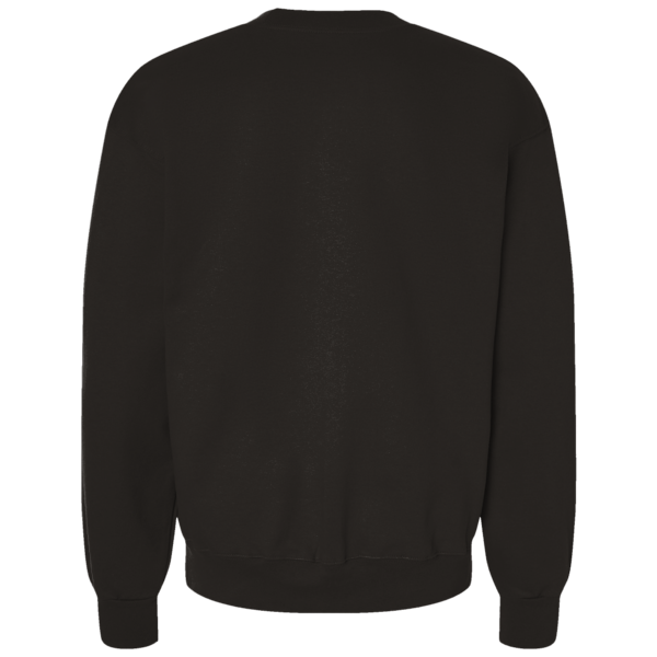 Threadfast Apparel Unisex Ultimate Crewneck Sweatshirt, Black, Back view