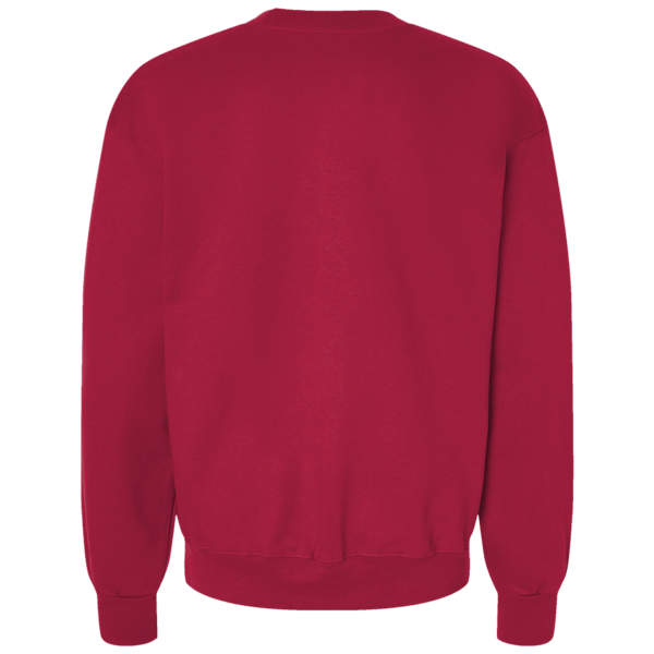Threadfast Apparel Unisex Ultimate Crewneck Sweatshirt, Burgundy, Back view