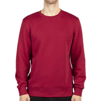 Threadfast Apparel Unisex Ultimate Crewneck Sweatshirt, Burgundy, Front view