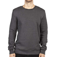 Threadfast Apparel Unisex Ultimate Crewneck Sweatshirt, Charcoal Heather, Front view