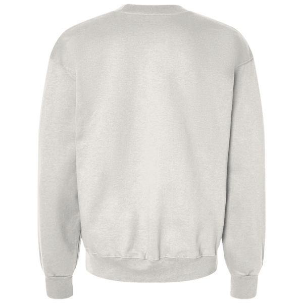 Threadfast Apparel Unisex Ultimate Crewneck Sweatshirt, Oatmeal Heather, Back view