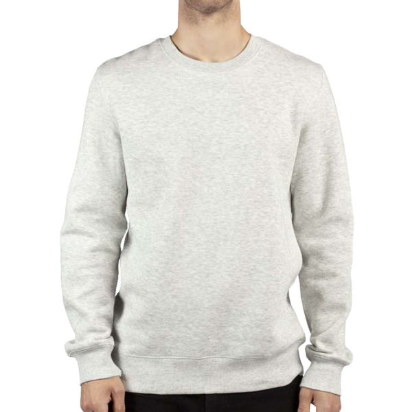 Threadfast Apparel Unisex Ultimate Crewneck Sweatshirt, Oatmeal Heather, Front view