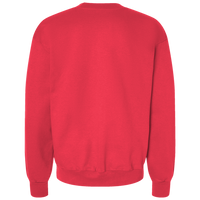 Threadfast Apparel Unisex Ultimate Crewneck Sweatshirt, Red, Back view