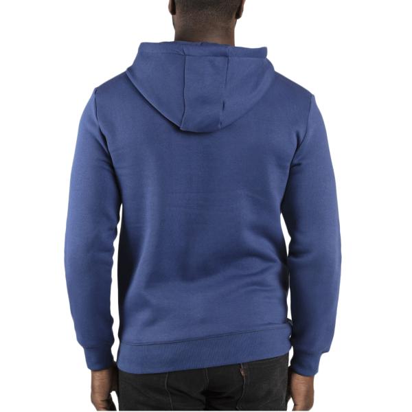 Threadfast Apparel Unisex Ultimate Fleece Pullover Hooded Sweatshirt, Navy, Back view