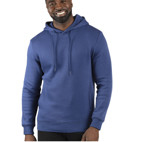 Threadfast Apparel Unisex Ultimate Fleece Pullover Hooded Sweatshirt, Navy, Front view