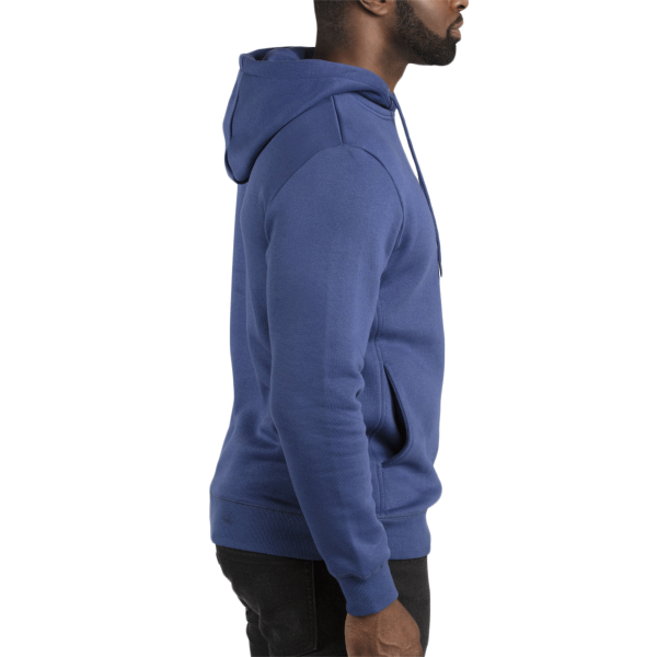 Threadfast Apparel Unisex Ultimate Fleece Pullover Hooded Sweatshirt, Navy, Right Sleeve view