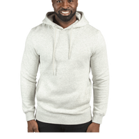 Threadfast Apparel Unisex Ultimate Fleece Pullover Hooded Sweatshirt, Oatmeal Heather, Front view