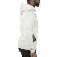 Threadfast Apparel Unisex Ultimate Fleece Pullover Hooded Sweatshirt, Oatmeal Heather, Right Sleeve view